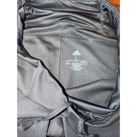 Adidas AEROREADY Women's Running Capri Leggings Black Athletic Activewear Size L - Picture 3 of 8